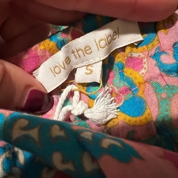 NWT ANTHROPOLOGIE LOVE THE LABEL Eva Floral Ruffled Pink Jumpsuit Sz S - Picture 6 of 8